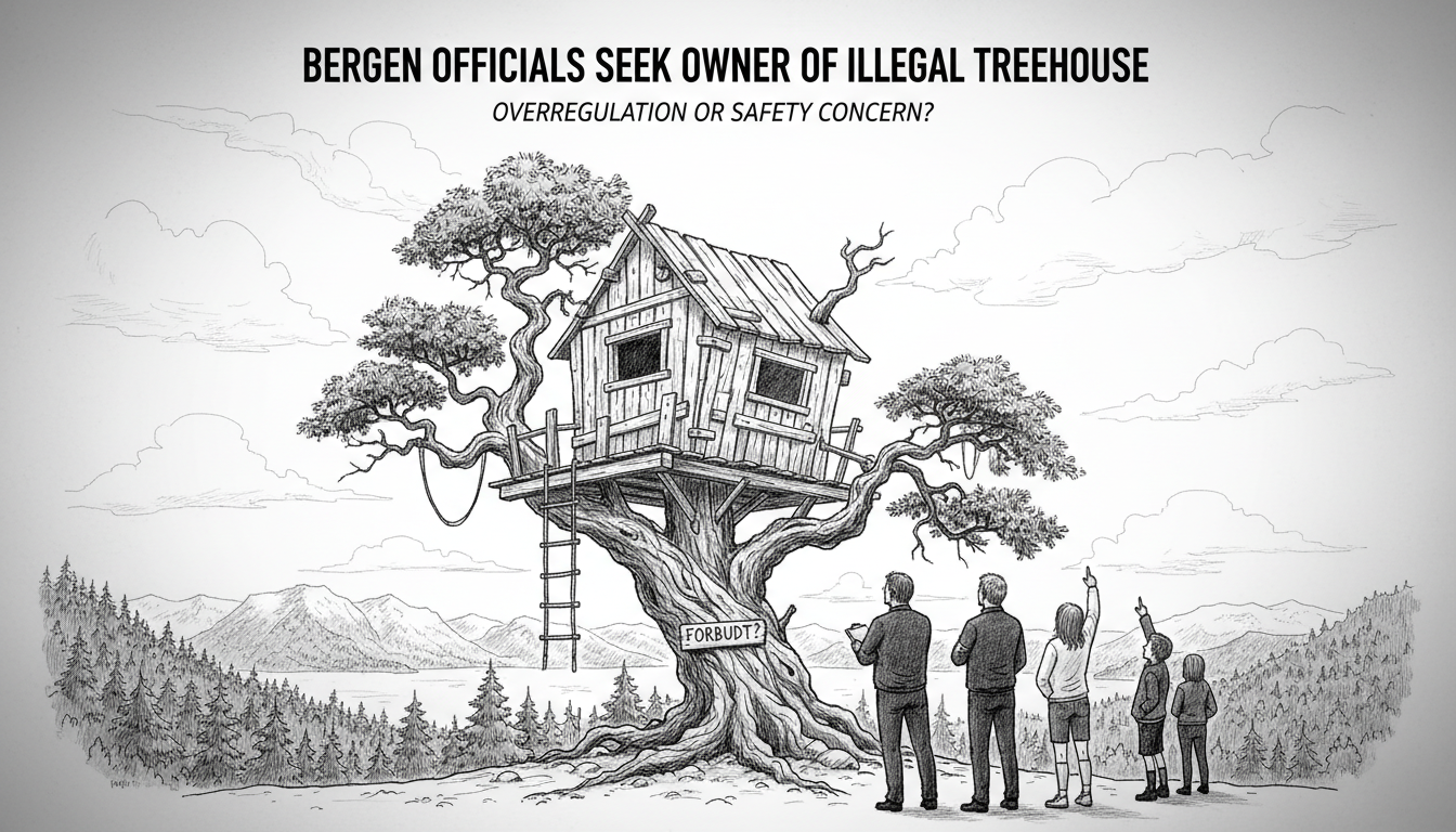 Bergen Officials Seek Owner of Illegal Treehouse for Removal
