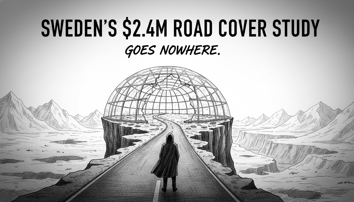 Sweden's $2.4M Road Cover Study Goes Nowhere