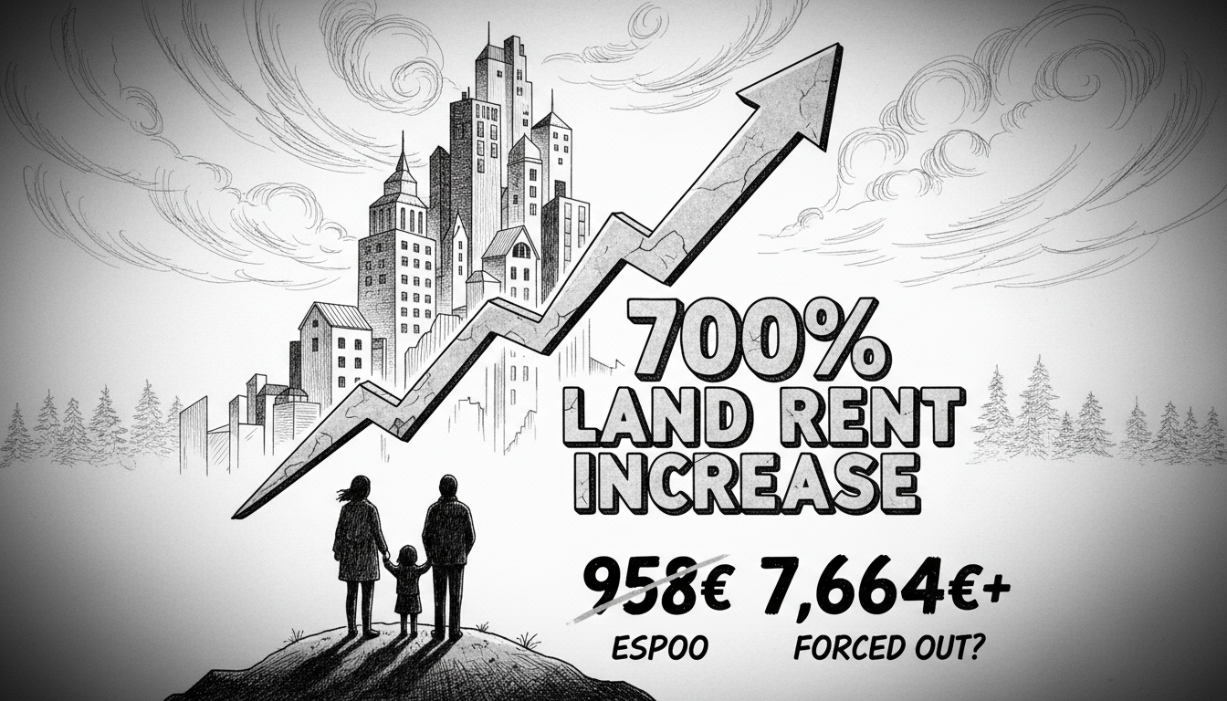 Espoo Threatens 700% Land Rent Increase for Homeowners