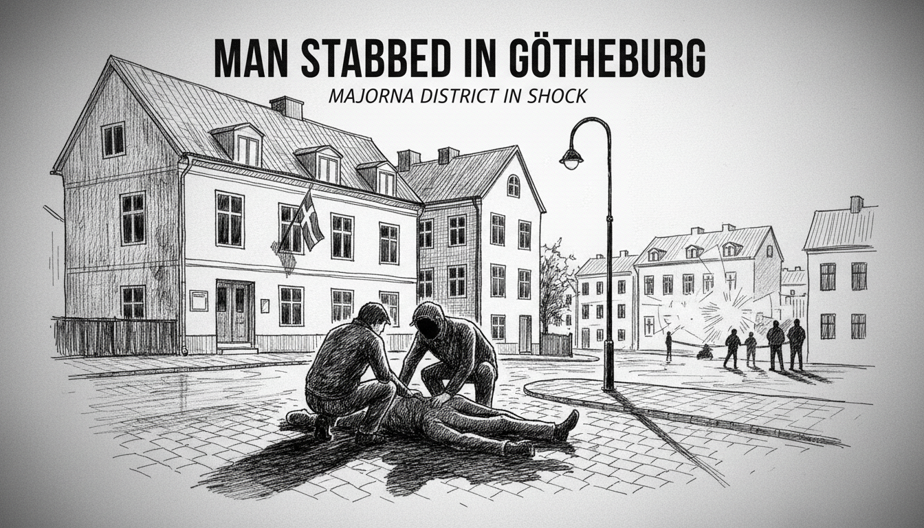 Man Stabbed in Gothenburg's Majorna District