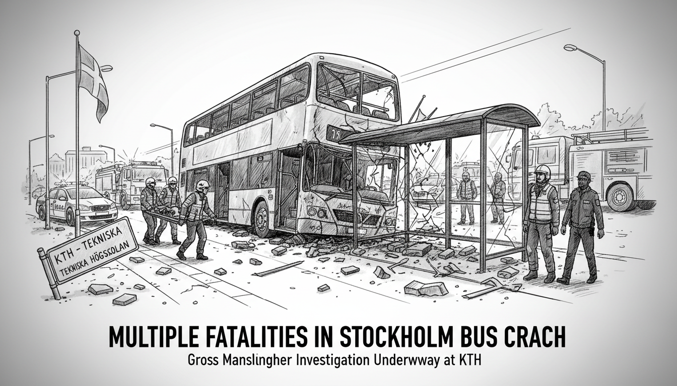 Multiple Fatalities in Stockholm Bus Crash at Technical University