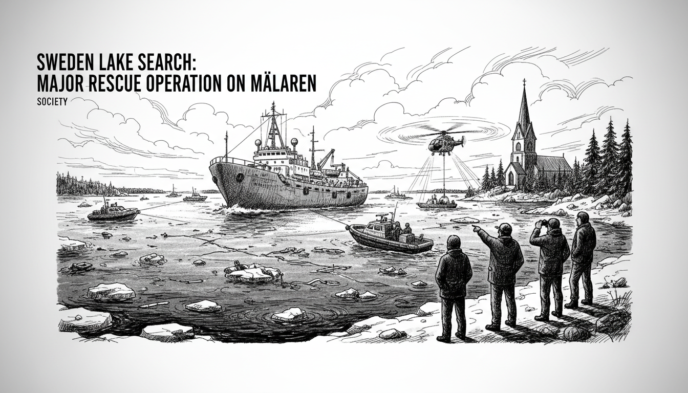 Sweden Lake Search: Major Rescue Operation on Mälaren