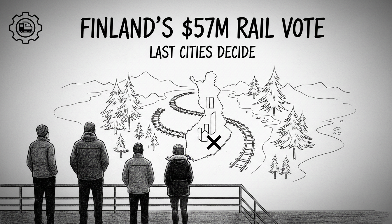 Finland's $57M Rail Vote: Last Cities Decide
