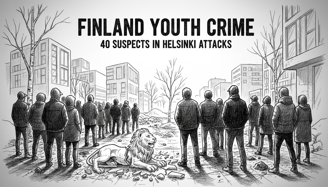 Finland Youth Crime: 40 Suspects in Helsinki Attacks