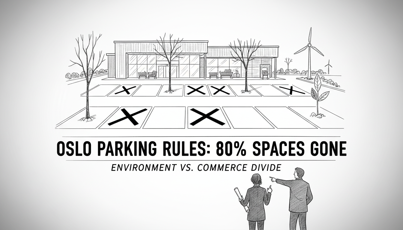 Oslo Parking Rules Eliminate 8 of 10 Car Spaces Under Current Regulations