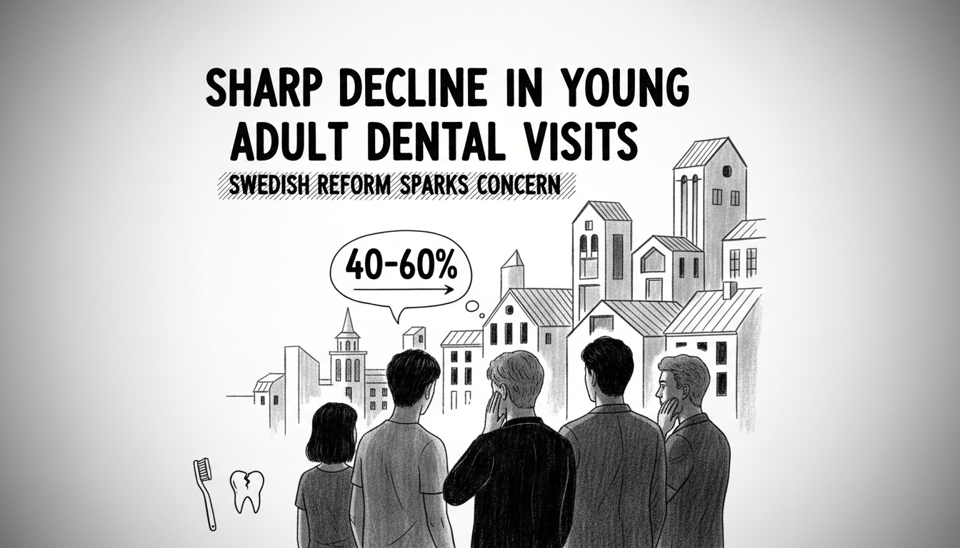 Sharp Decline in Young Adult Dental Visits Following Swedish Healthcare Reform