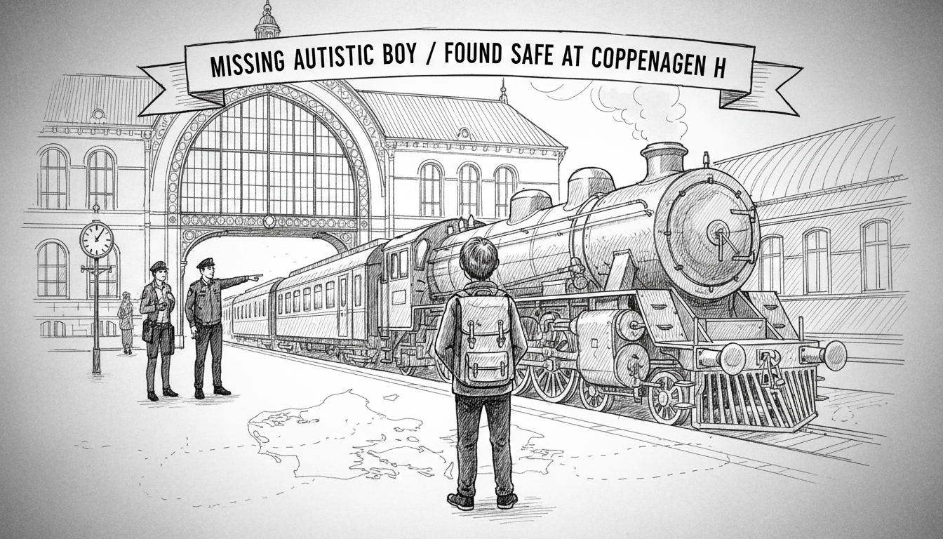 Missing Autistic Boy Found Safe at Copenhagen Central Station