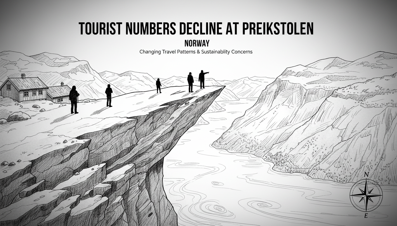 Tourist Numbers Decline at Norway's Preikestolen
