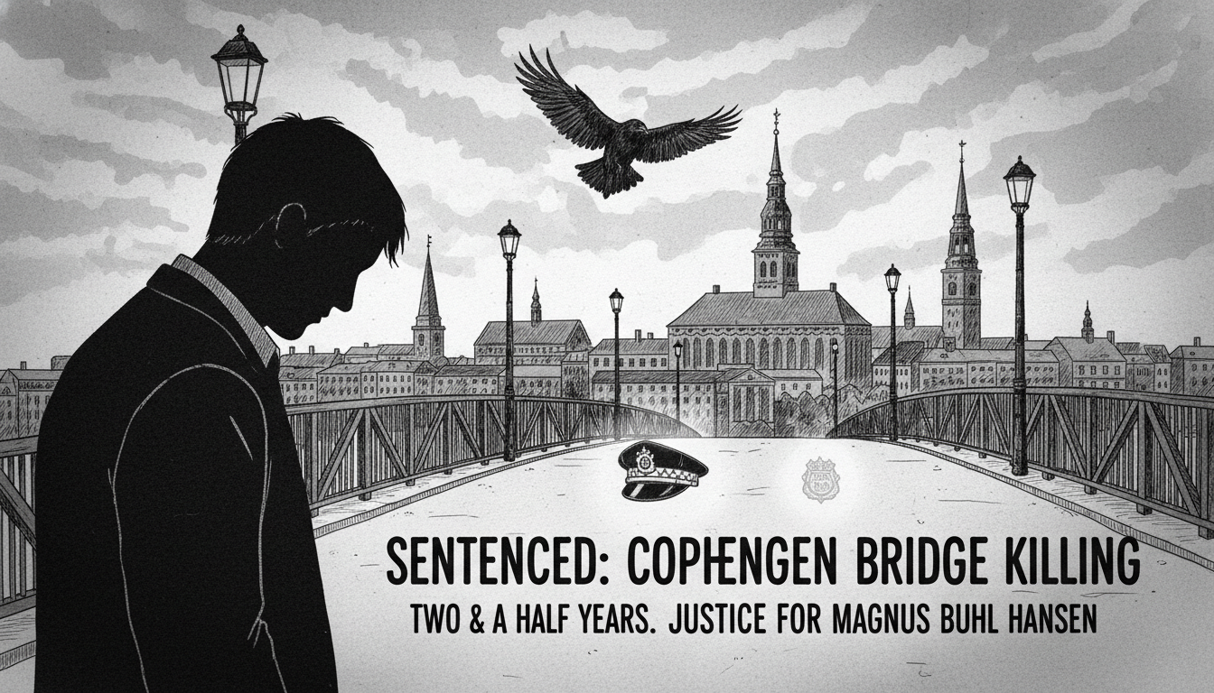 Man sentenced to two and a half years for killing police officer on Copenhagen bridge