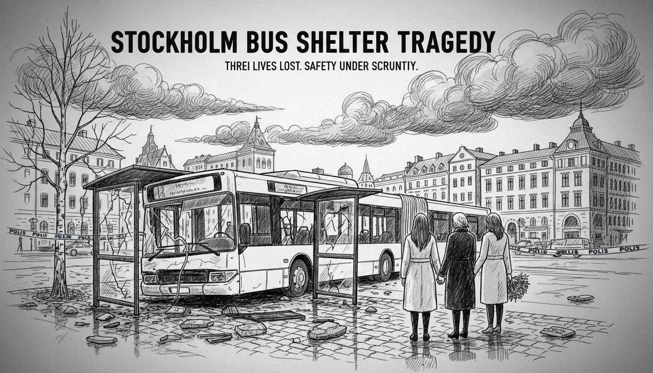 Three Women Killed in Stockholm Bus Shelter Crash