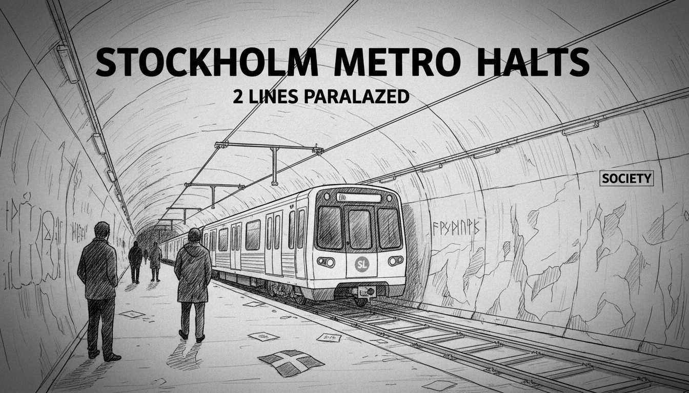 Sweden's Stockholm Metro Halts: 2 Lines Paralyzed