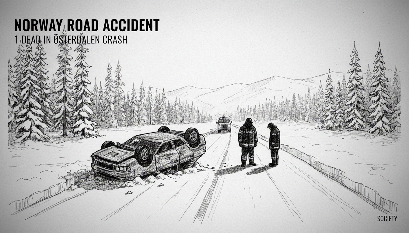 Norway Road Accident: 1 Dead in Østerdalen Crash