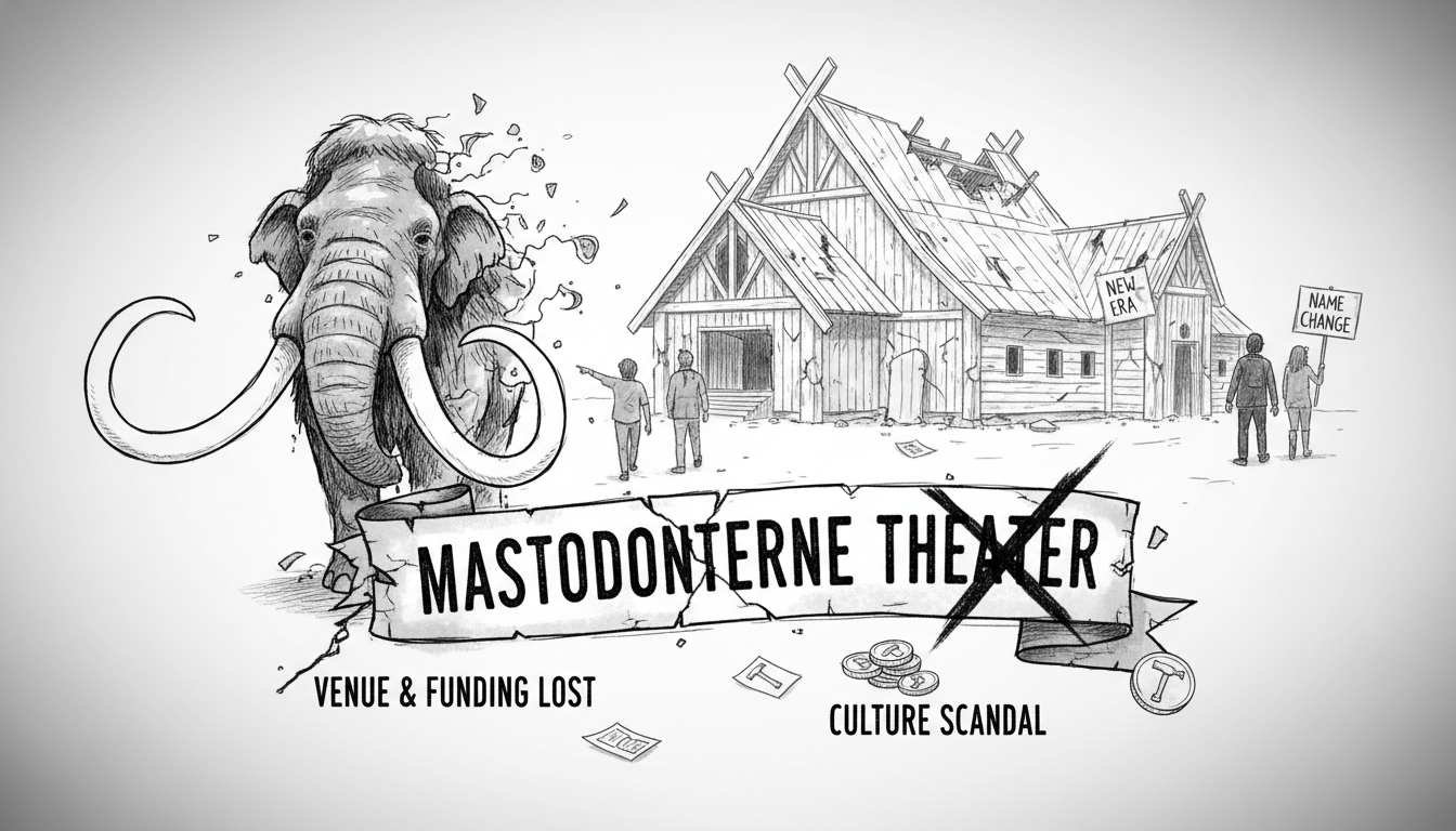 Mastodonterne Theater Loses Venue and Funding Amid Culture Scandal