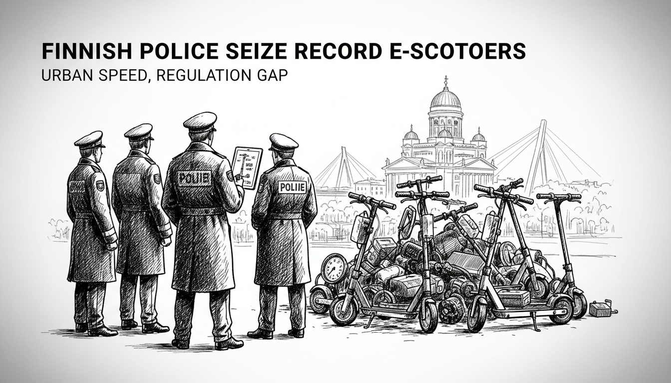 Finnish Police Seize Record Numbers of Modified Electric Scooters