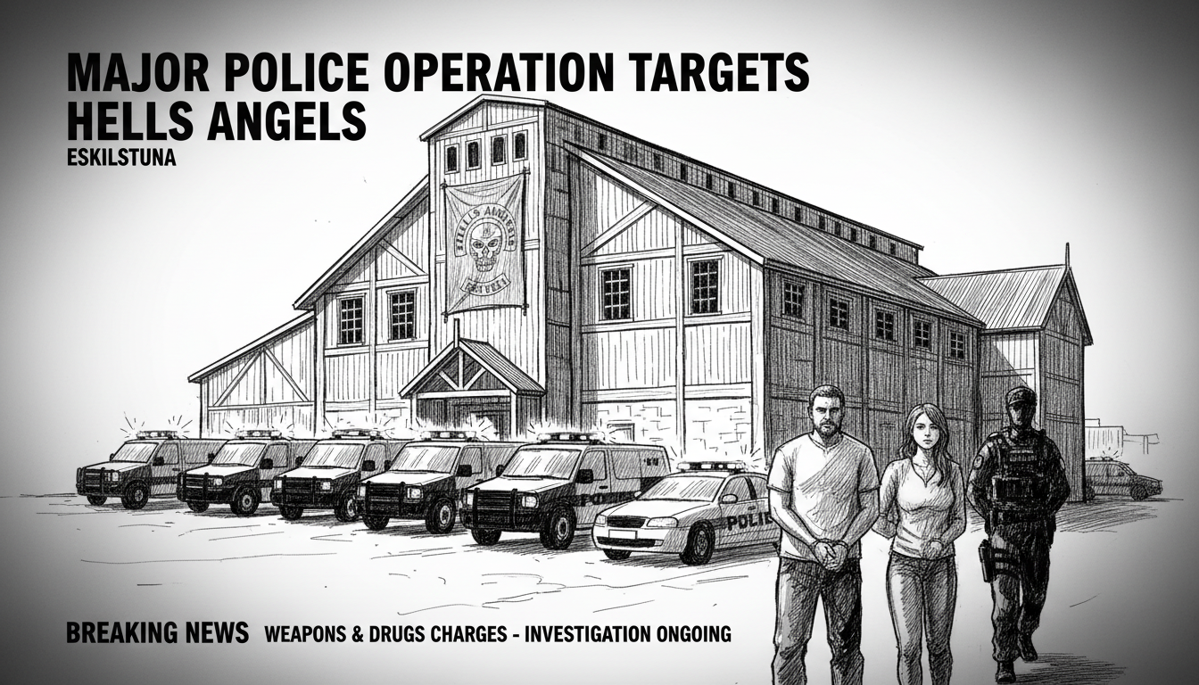 Major Police Operation Targets Hells Angels in Eskilstuna