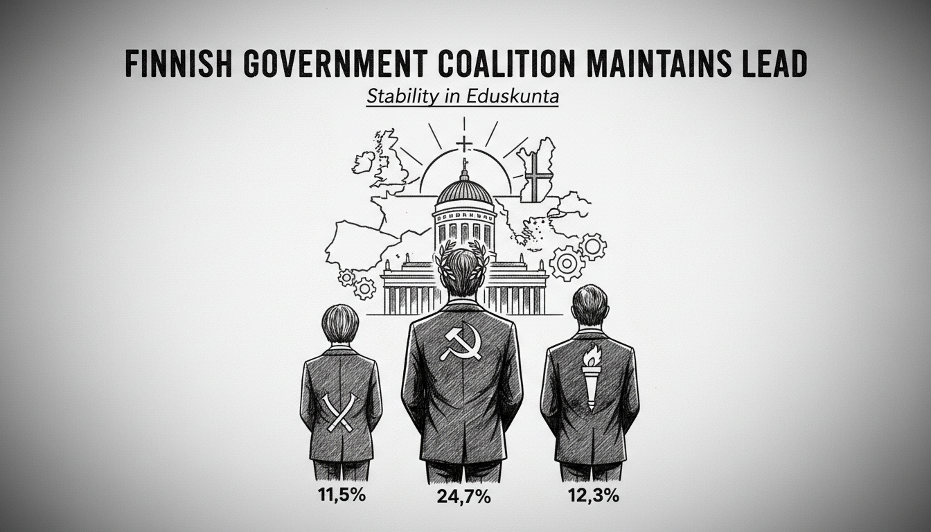 Finnish Government Coalition Maintains Lead in Latest Polling