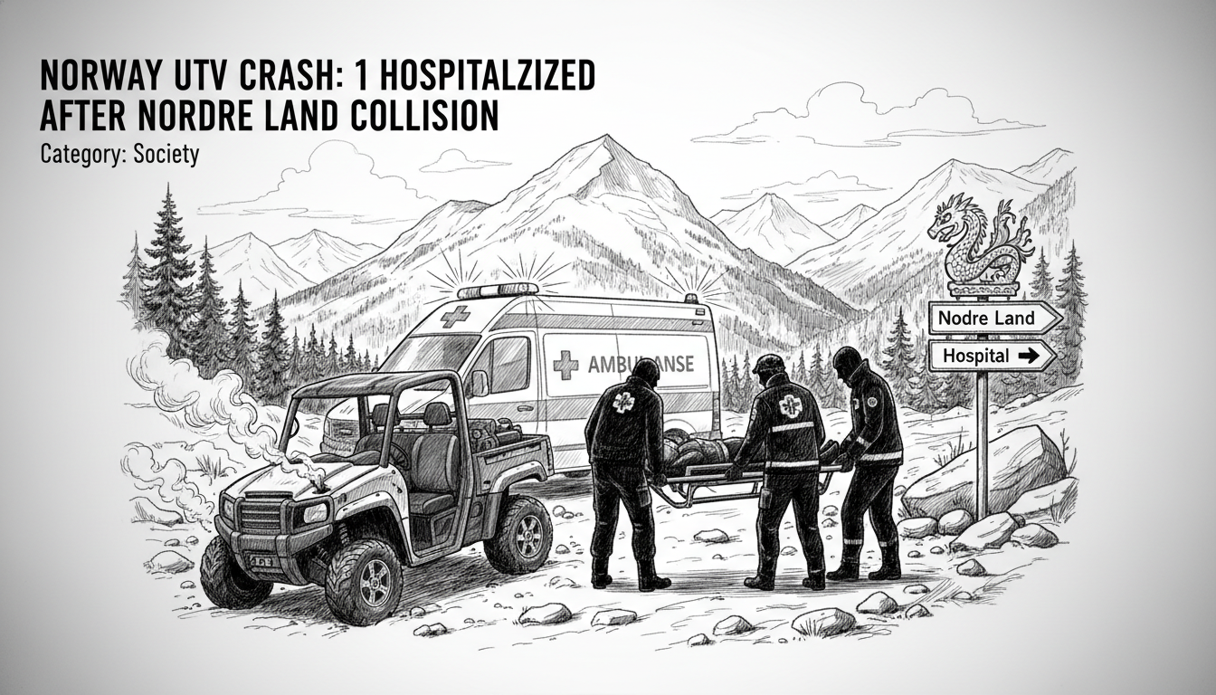 Norway UTV Crash: 1 Hospitalized After Nordre Land Collision