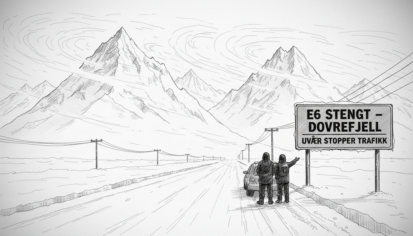 Norway's E6 Highway Closed: Dovrefjell Storm Halts Traffic