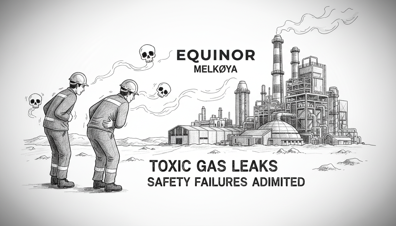 Equinor Workers Sickened by Gas Leaks at Melkøya Facility