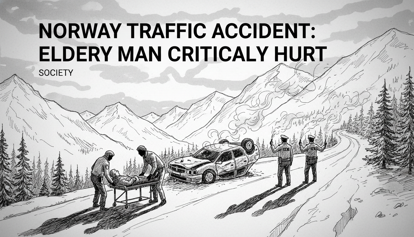 Norway Traffic Accident: Elderly Man Critically Hurt