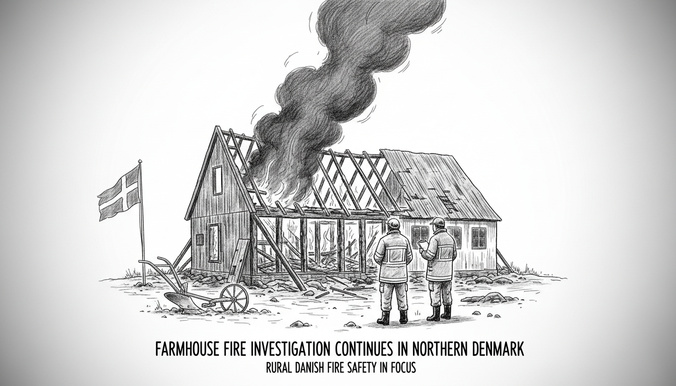 Farmhouse Fire Investigation Continues in Northern Denmark