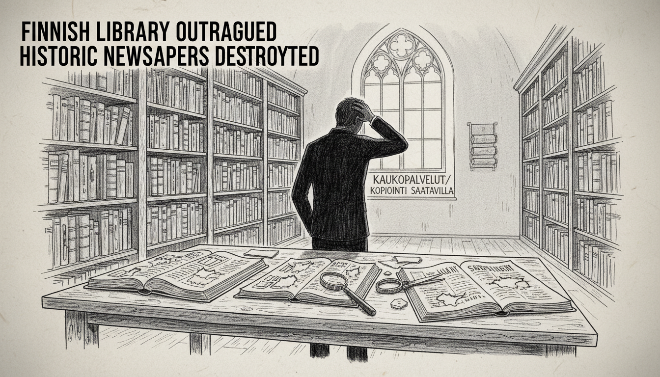 Finnish Library Outraged After Historic Newspapers Destroyed