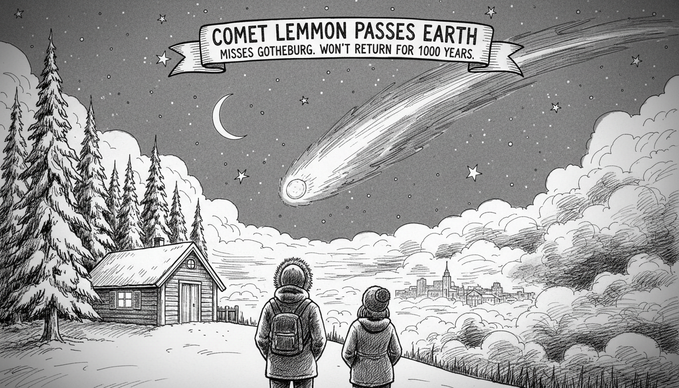 Comet Lemmon Passes Earth But Misses Gothenburg