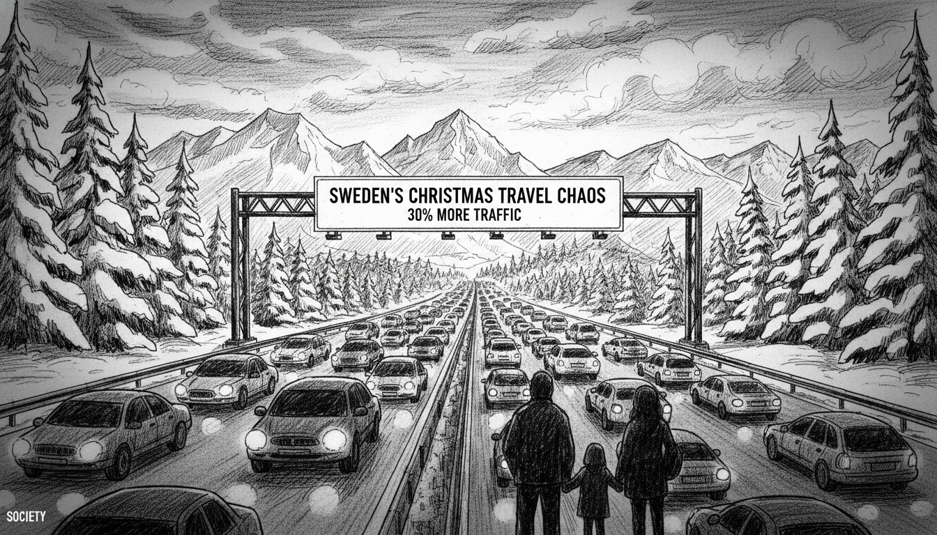 Sweden's Christmas Travel Chaos: 30% More Traffic