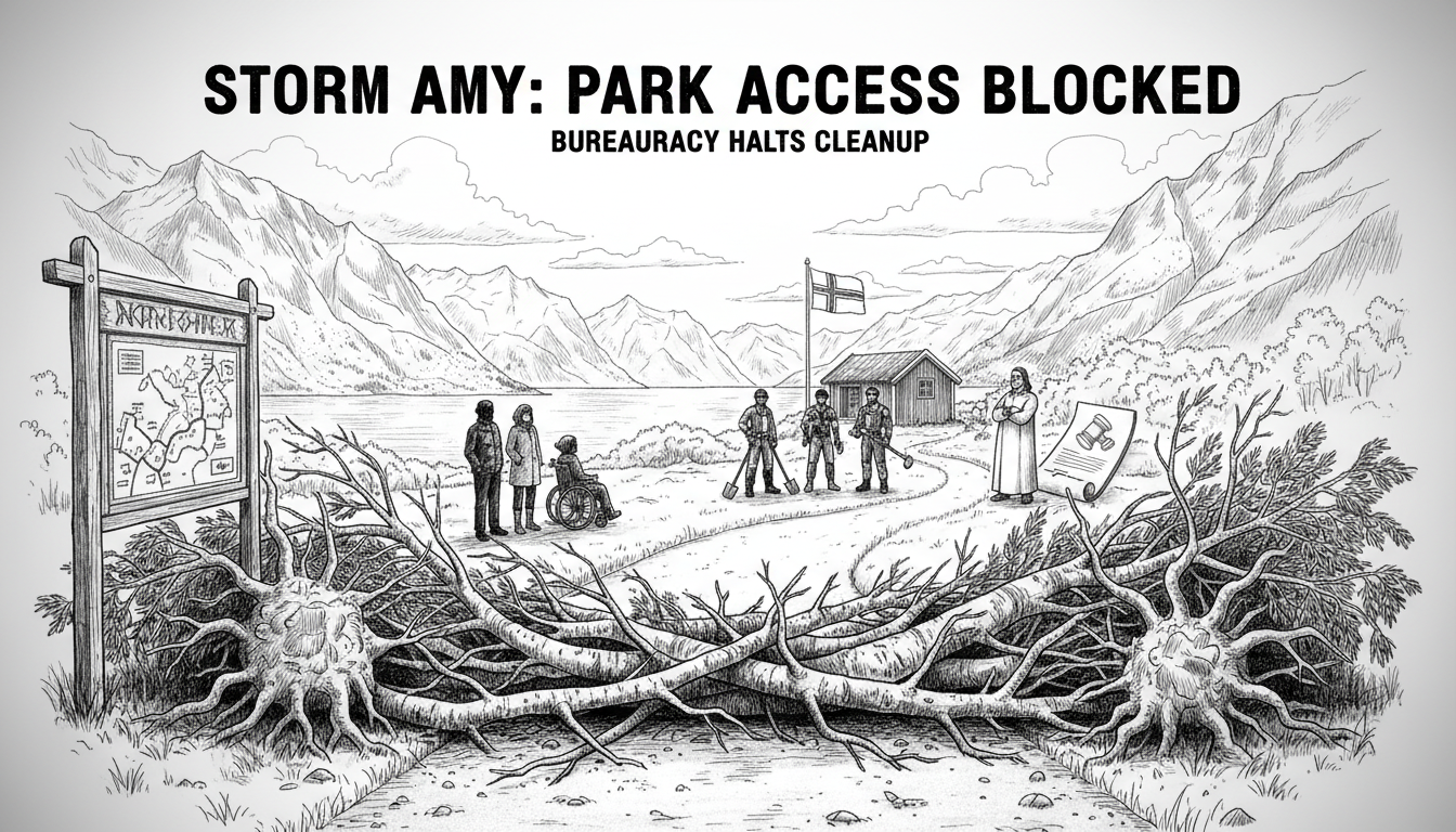 Storm Cleanup Dispute Blocks Access to Norwegian National Park
