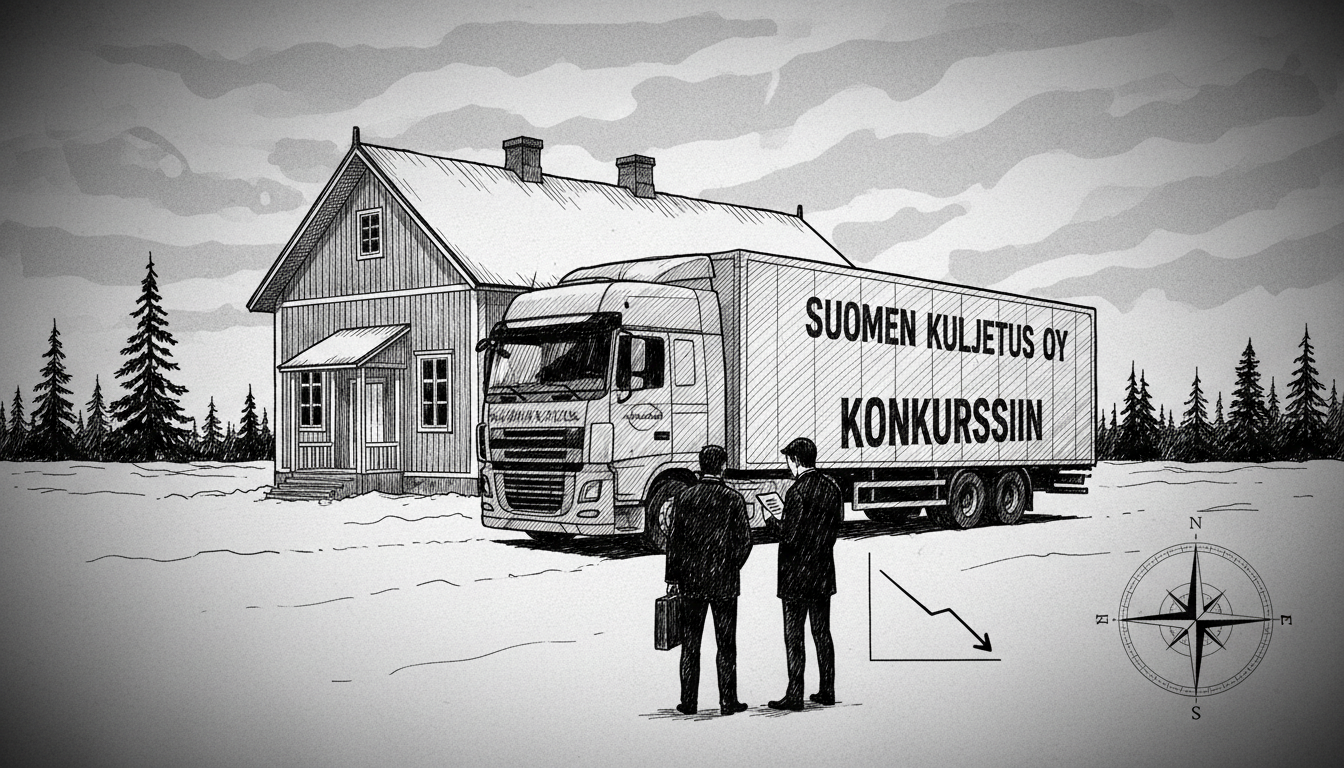 Finnish Transport Firm Declared Bankrupt in Central Finland