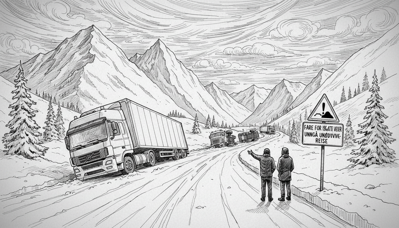 Norway Warns of Icy Roads After Multiple Truck Accidents