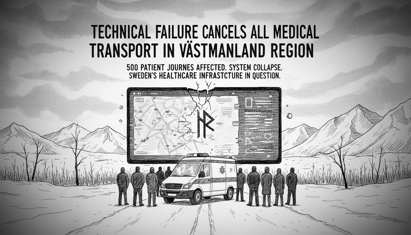 Technical Failure Cancels All Medical Transport in Västmanland Region
