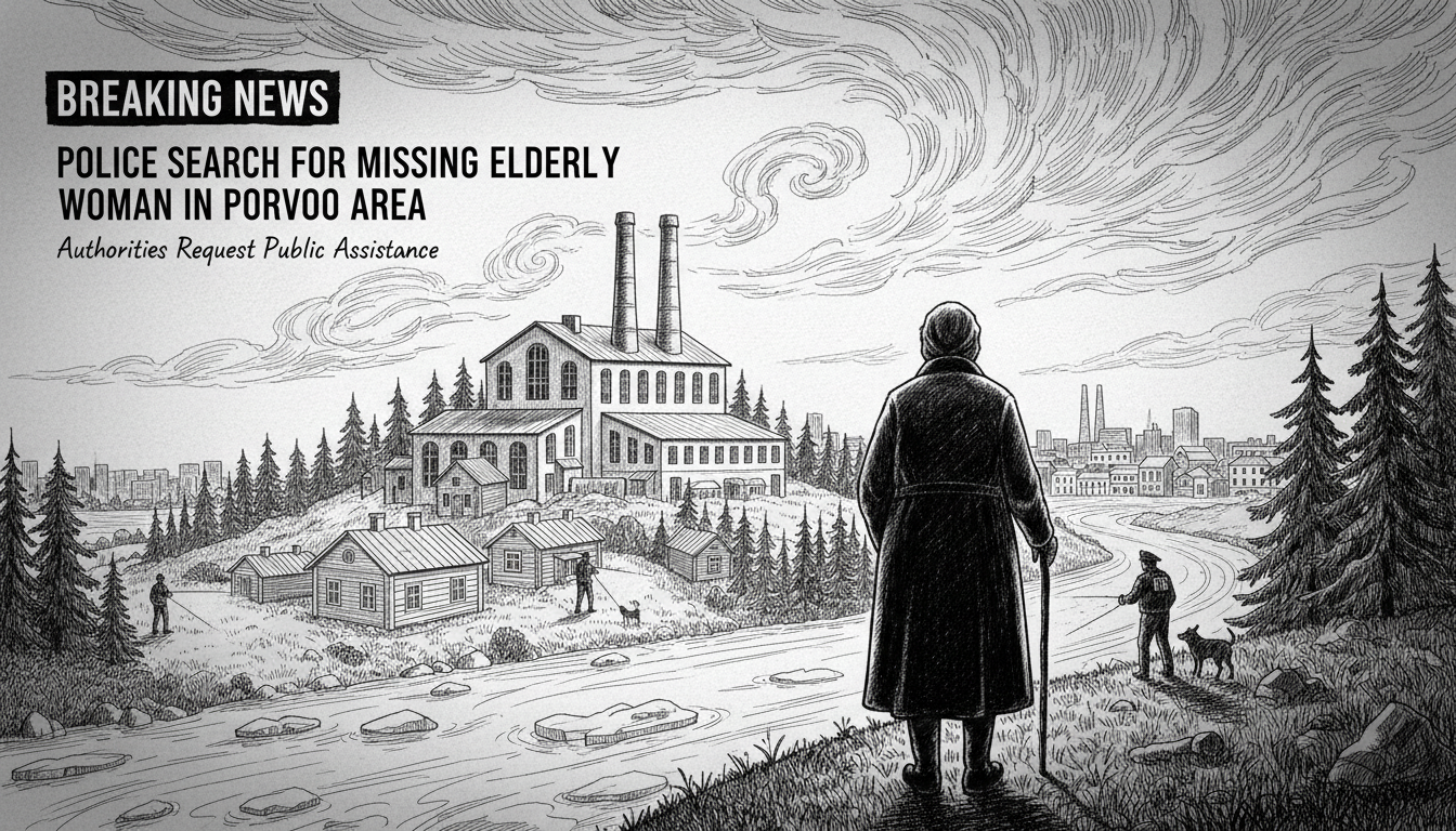 Police Search for Missing Elderly Woman in Porvoo Area