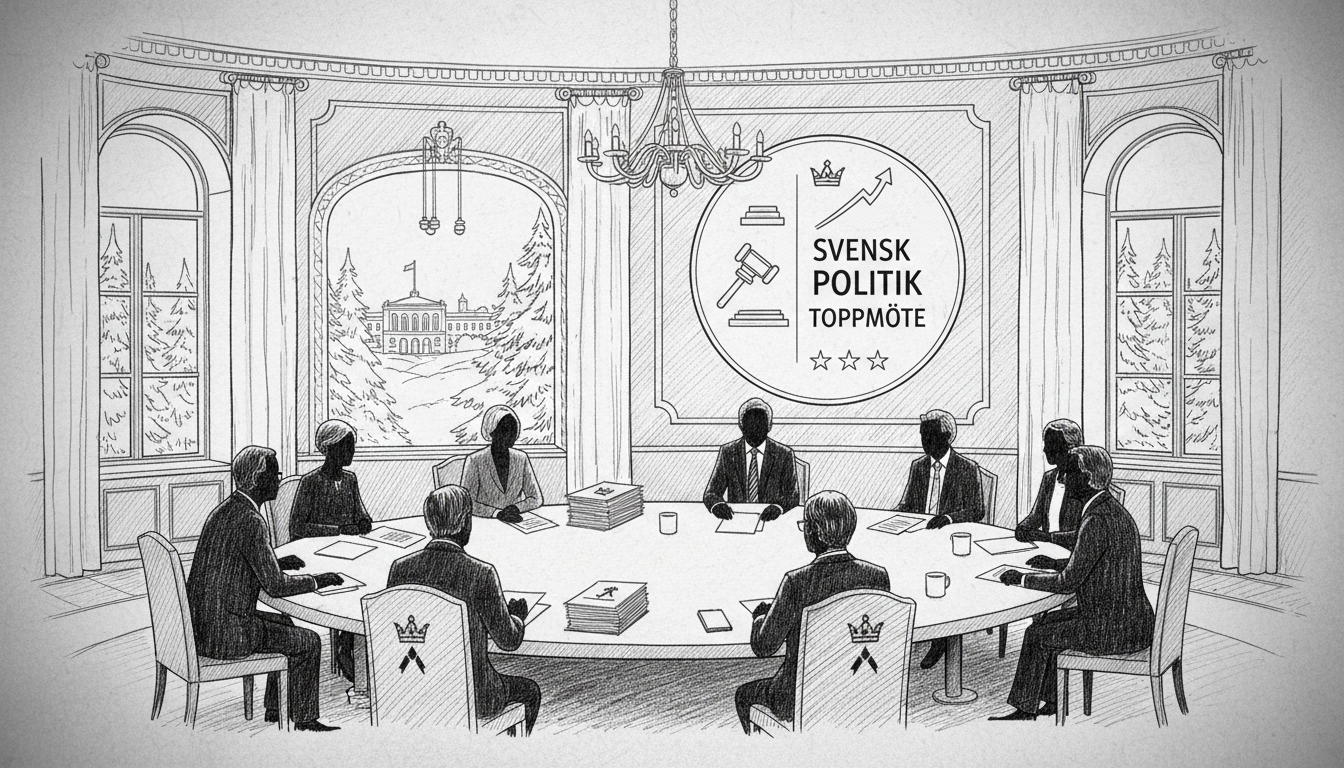 Swedish Government Convenes Key Policy Summit at Prime Minister's Residence