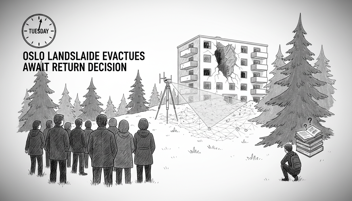 Oslo Landslide Evacuees Await Return Decision on Tuesday