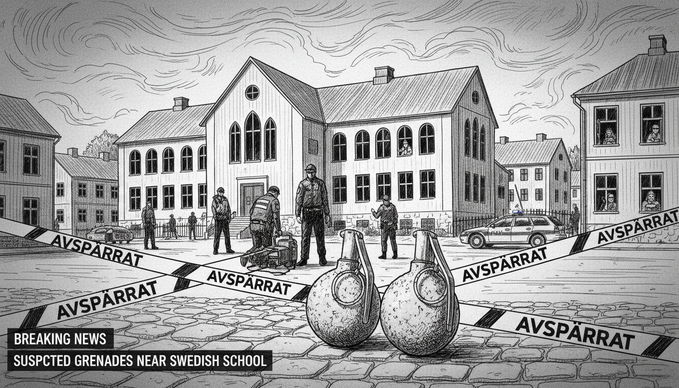 Suspected Grenades Found Near Swedish School Prompt Lockdown