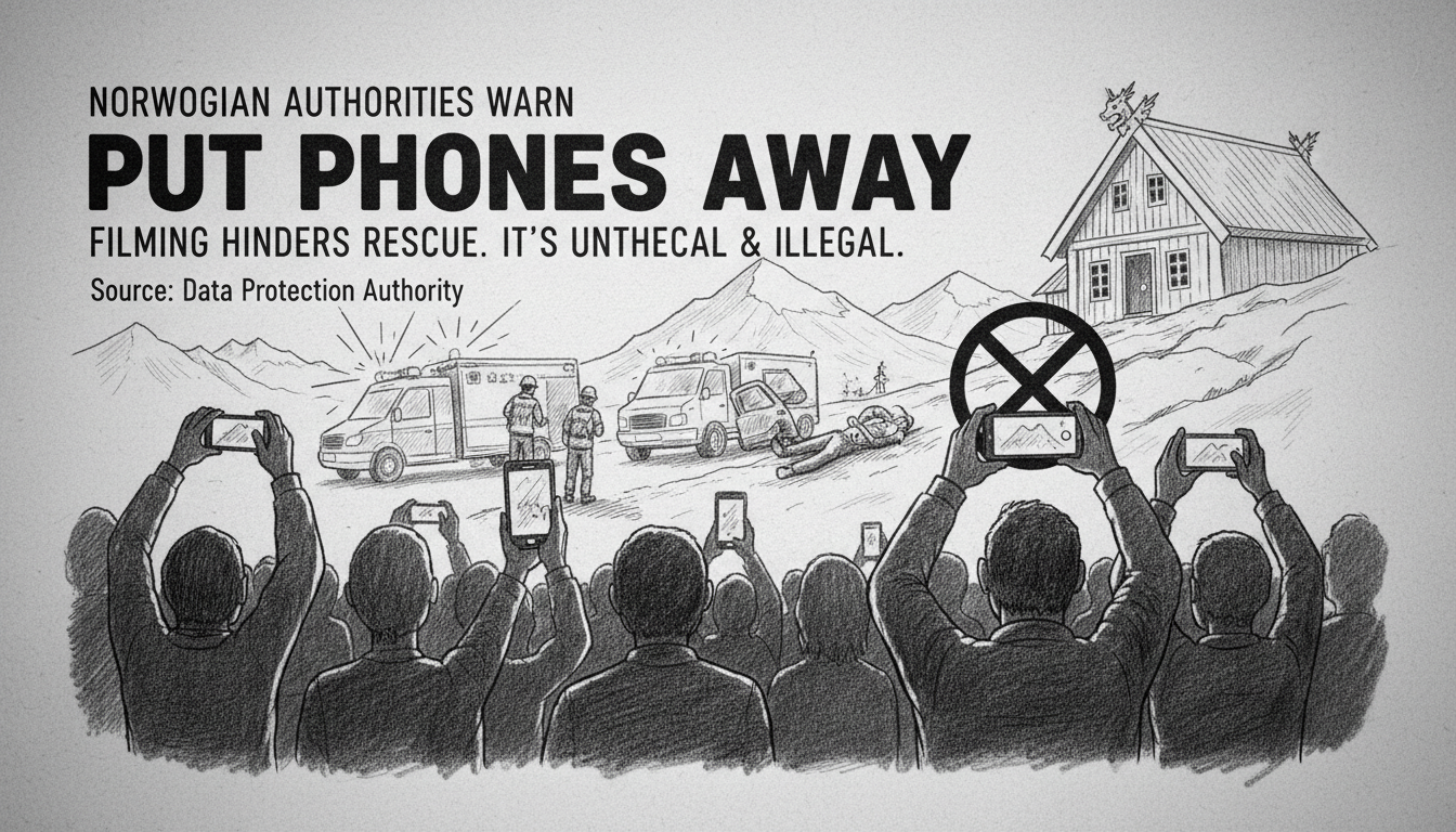 Norwegian Authorities Warn Against Filming Accidents as Onlookers Become a Problem