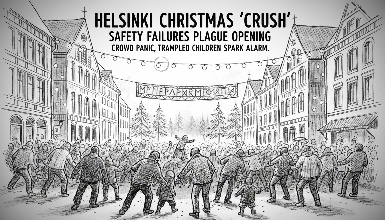 Helsinki Christmas Street Opening Faces Crowd Safety Criticism