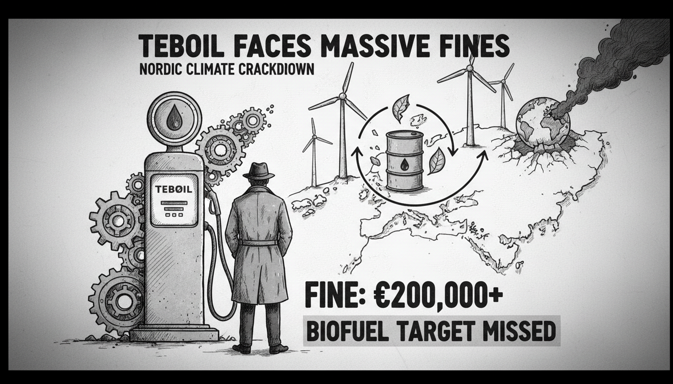 Teboil Faces Major Fines Over Biofuel Requirements in Åland