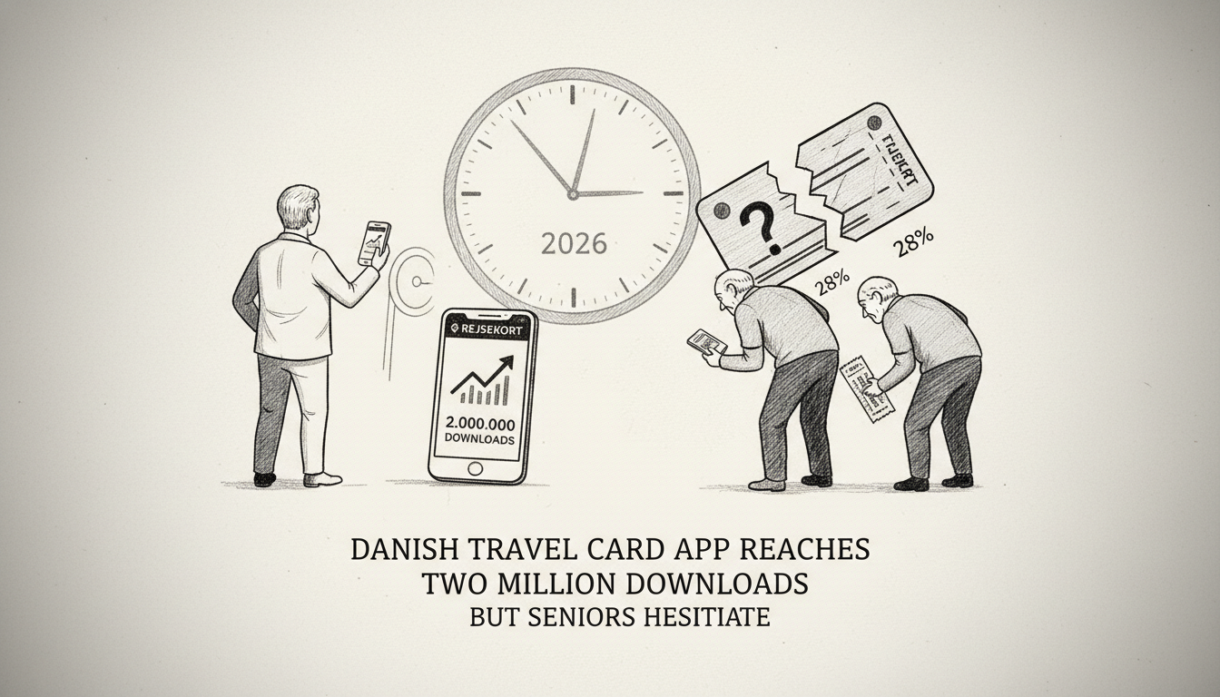 Danish Travel Card App Reaches Two Million Downloads But Seniors Hesitate