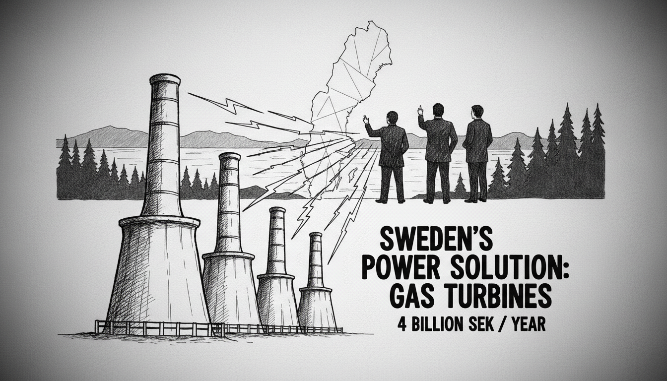 Researchers Propose Gas Turbines as Solution to Sweden's Power Shortage