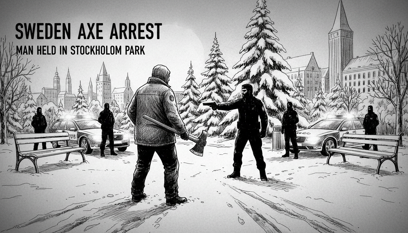 Sweden Axe Arrest: Man Held in Stockholm Park