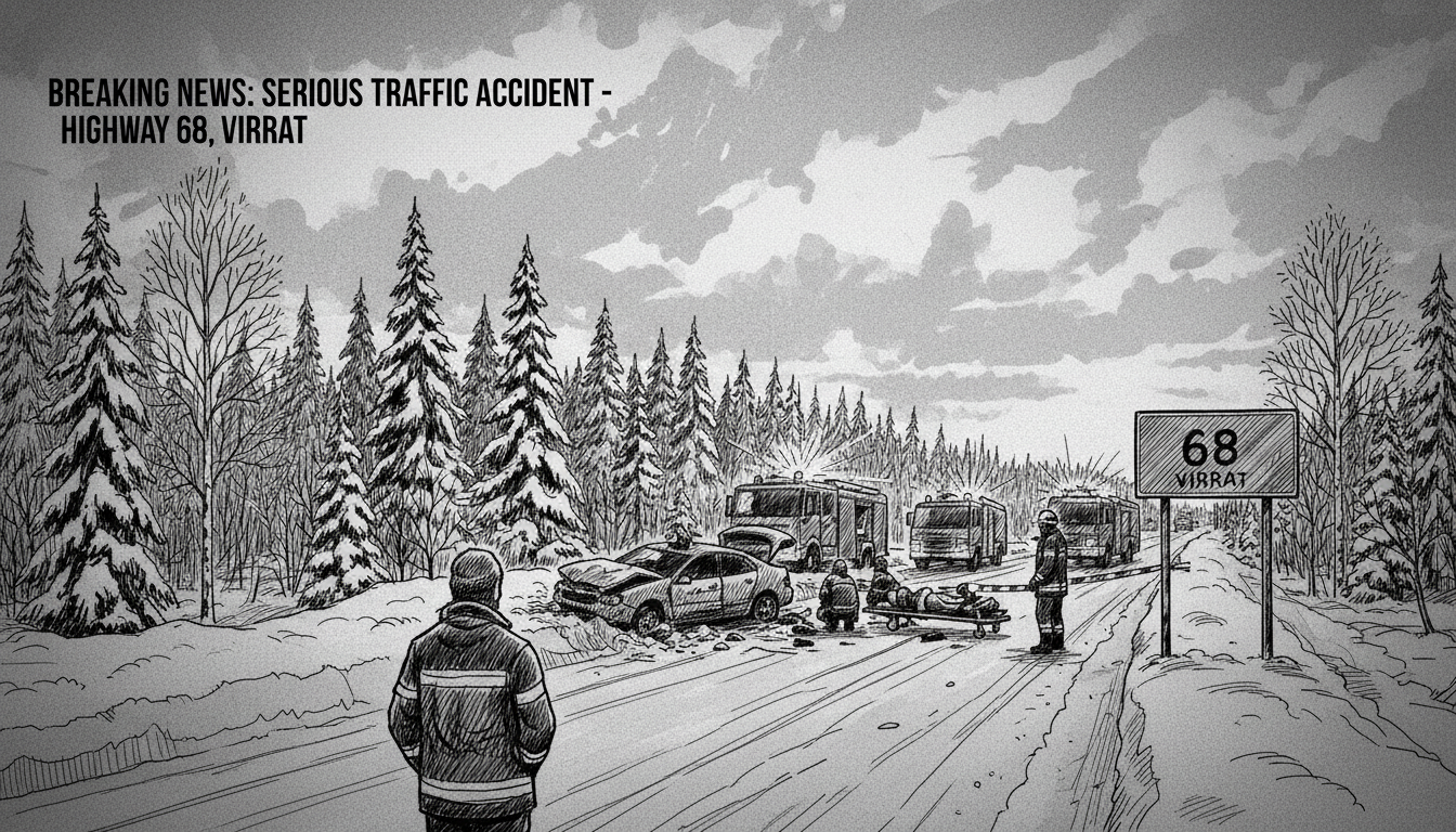 Serious Traffic Accident on Finnish Highway 68 Near Virrat