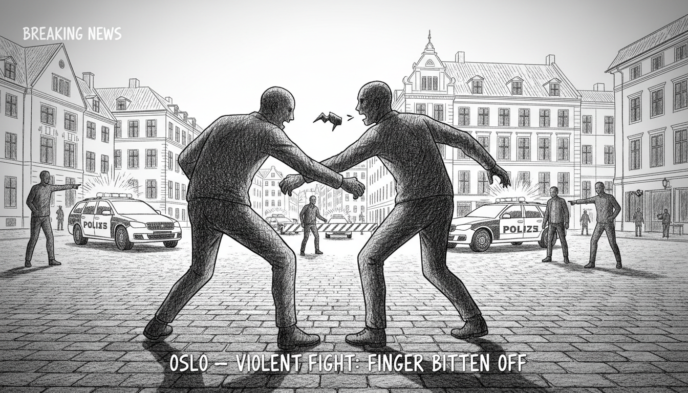 Violent Fight in Oslo Ends with Man Biting Off Part of Finger