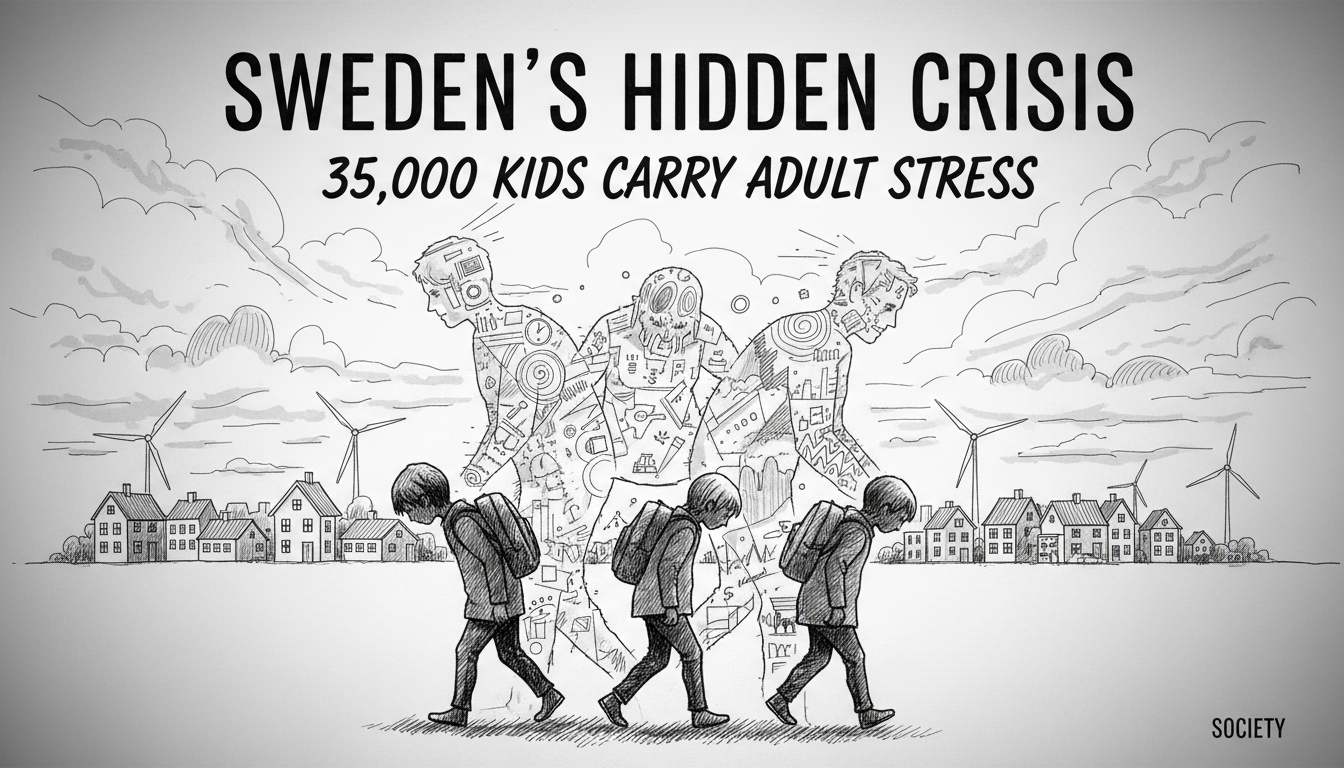 Sweden's Hidden Crisis: 35,000 Kids Carry Adult Stress
