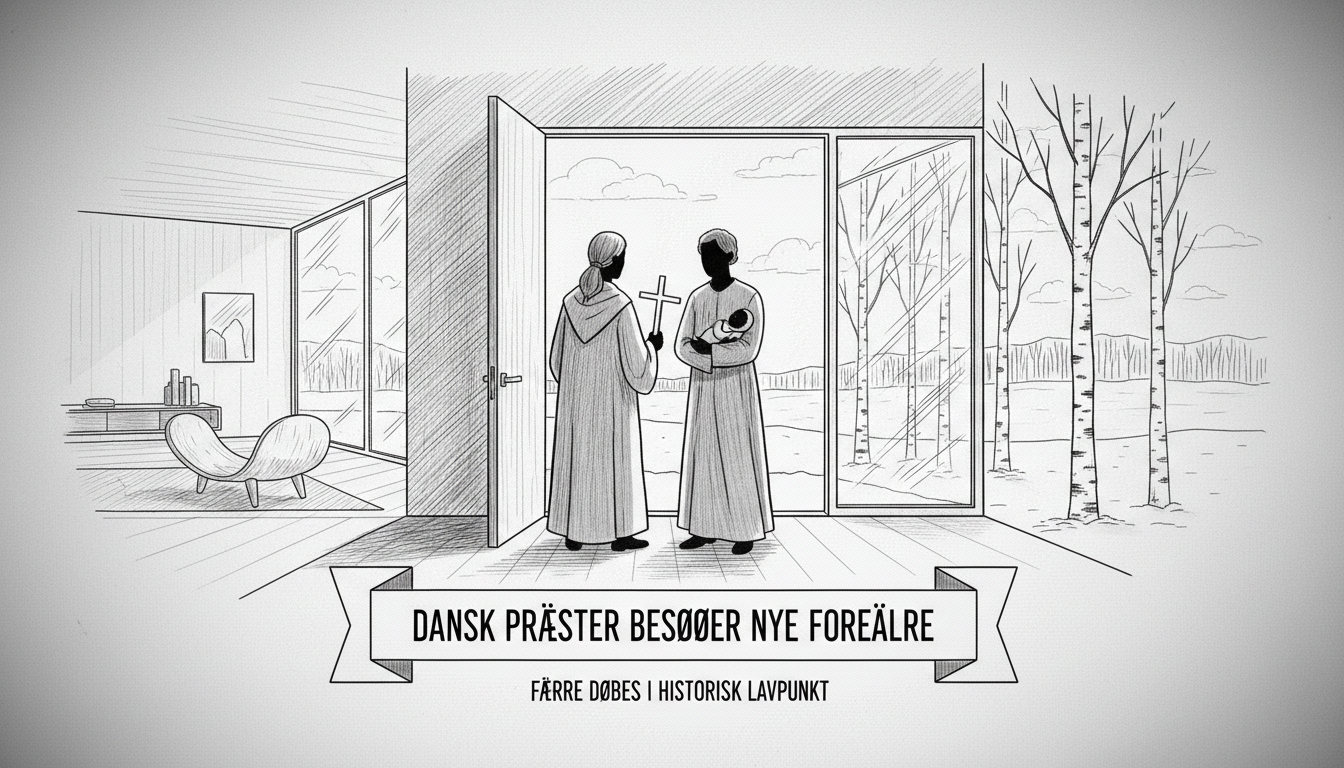 Danish Priests Visit New Parents as Baptism Rates Decline