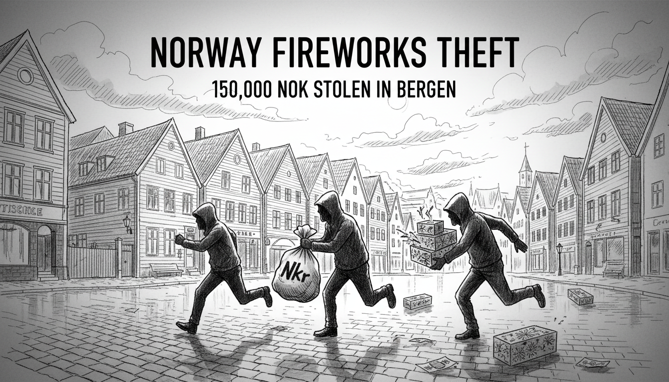 Norway Fireworks Theft: 150,000 NOK Stolen in Bergen