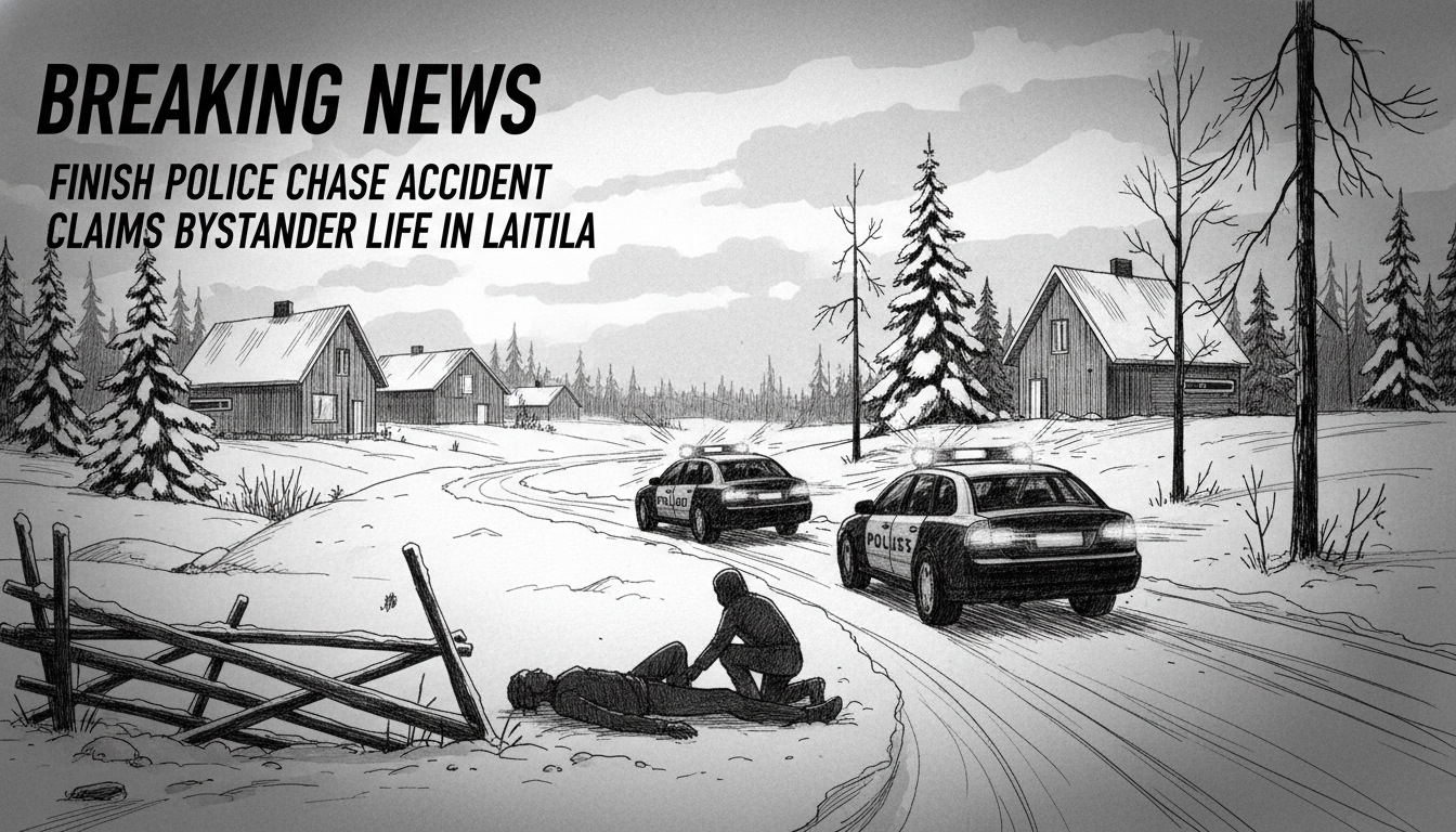 Finnish Police Chase Accident Claims Bystander Life in Laitila