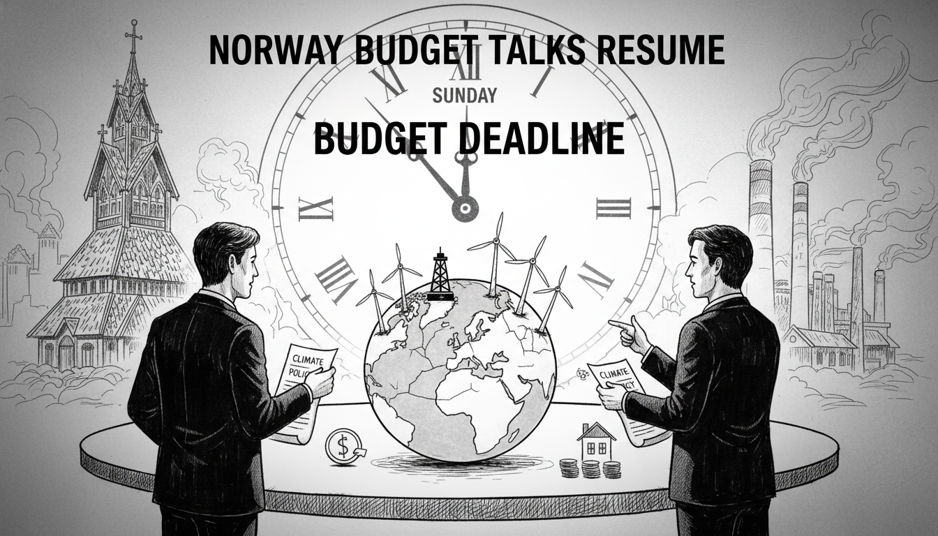 Norwegian Budget Negotiations Resume After Climate Policy Pause