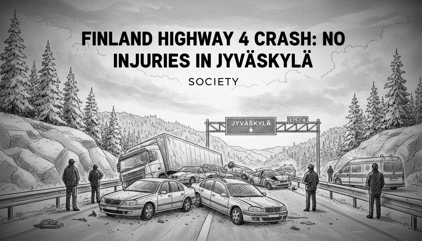 Finland Highway 4 Crash: No Injuries in Jyväskylä